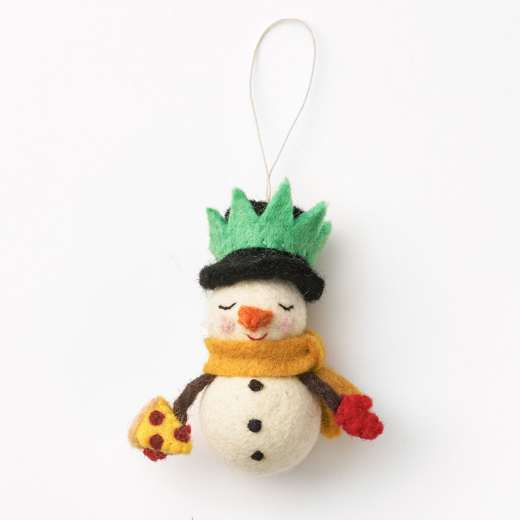 Felt NYC Snowman