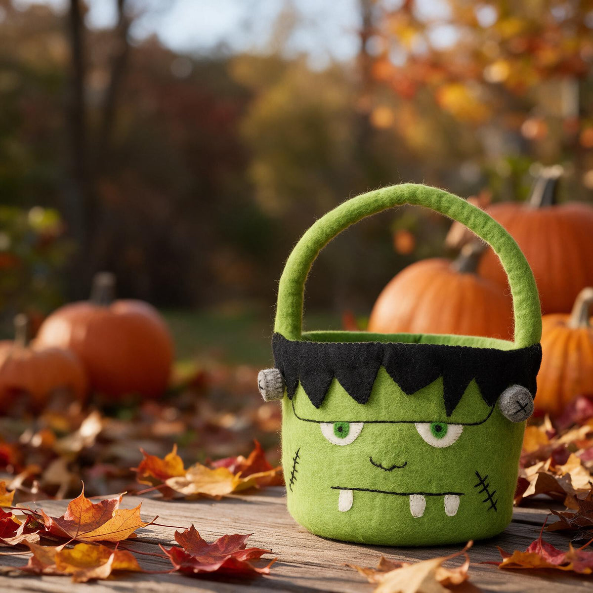 Felt Monster Halloween Bucket