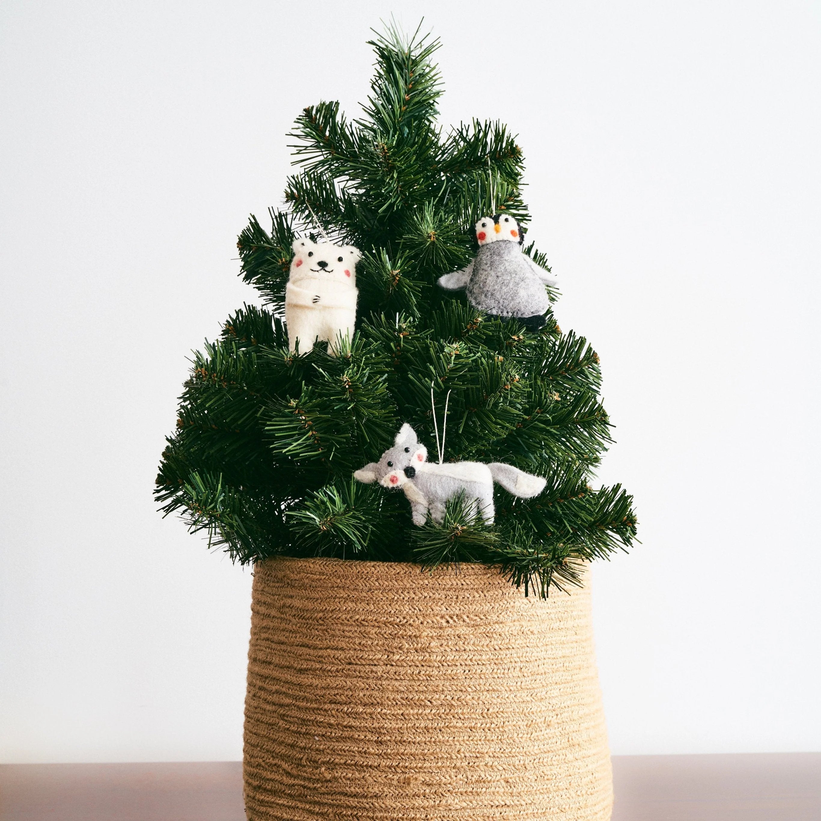 Felt Arctic Animal Ornaments