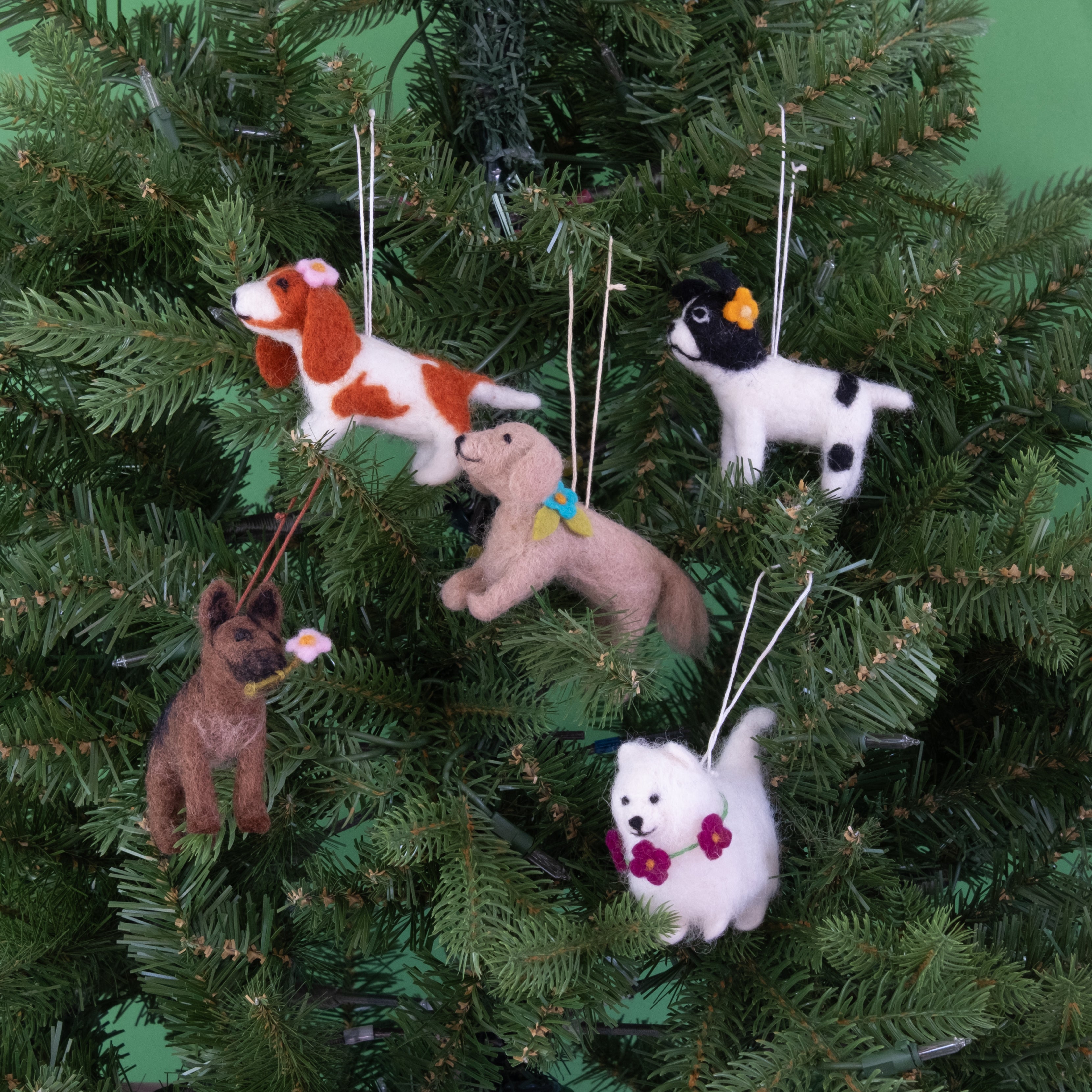 Felt Dog Breed Ornament