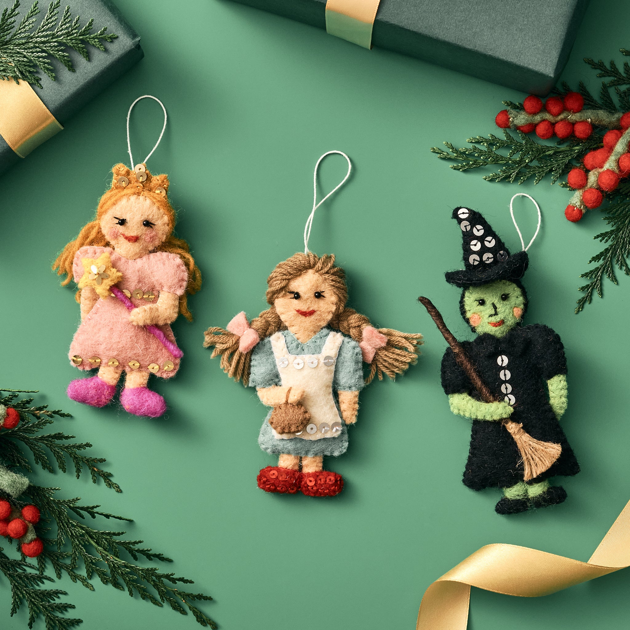 Felt Wizard of Oz Ornaments