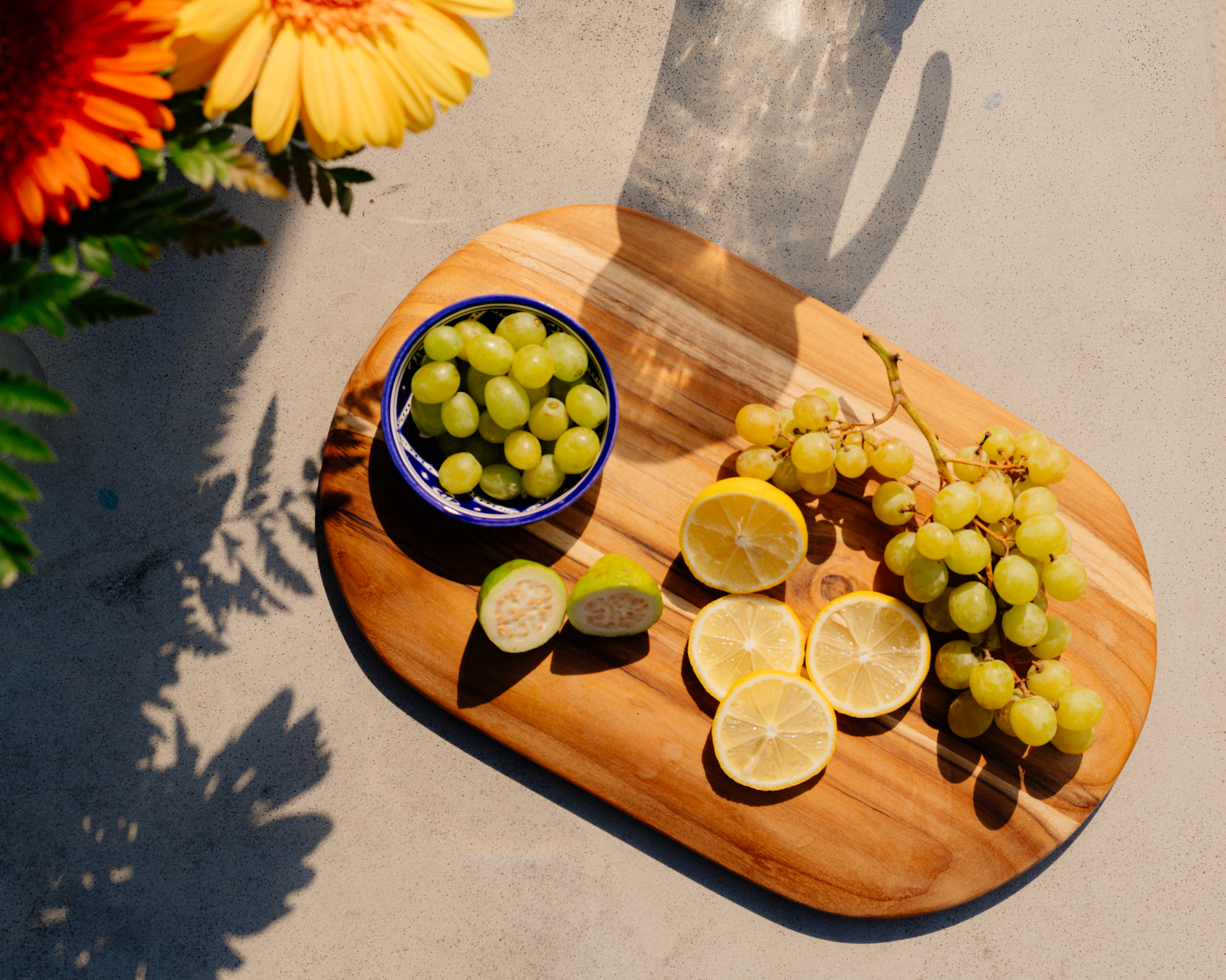Teak Serving Board & Bowl Set Ariana