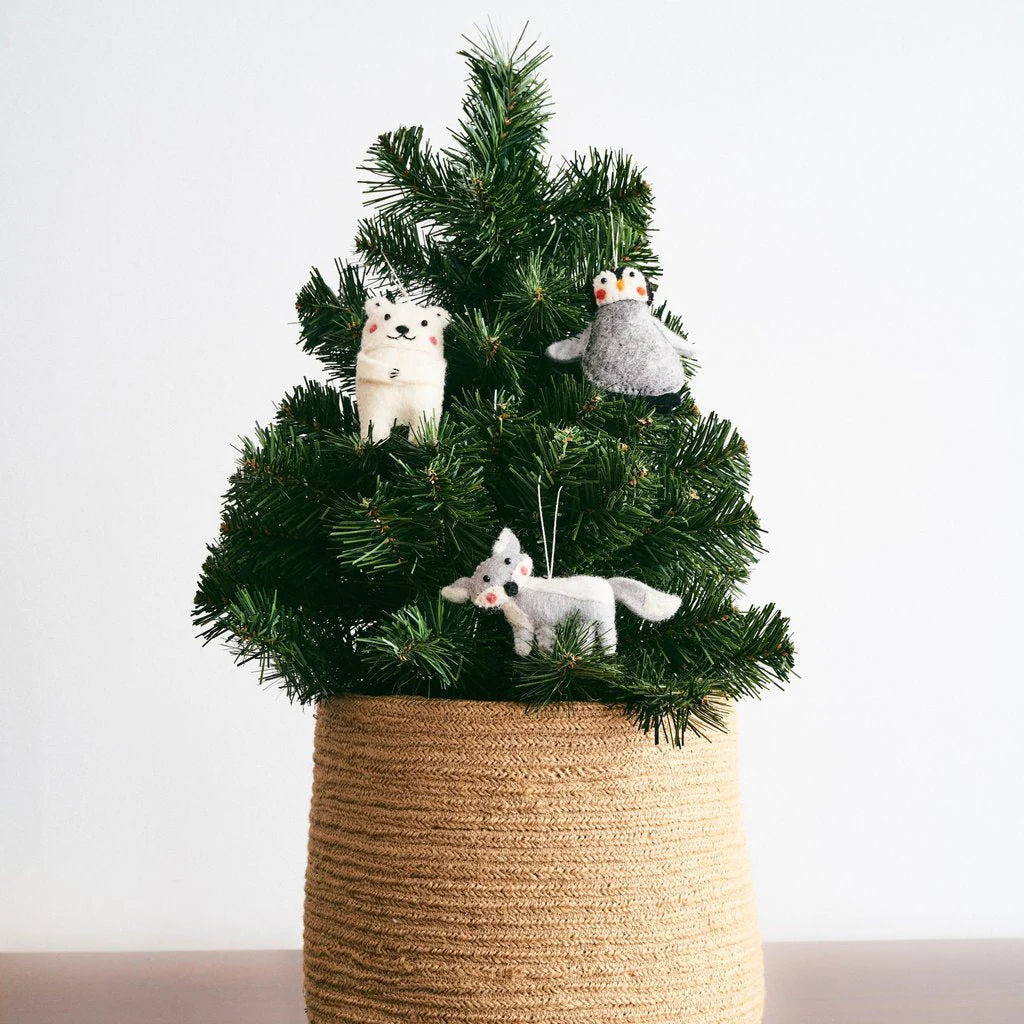 Felt Arctic Animal Ornaments