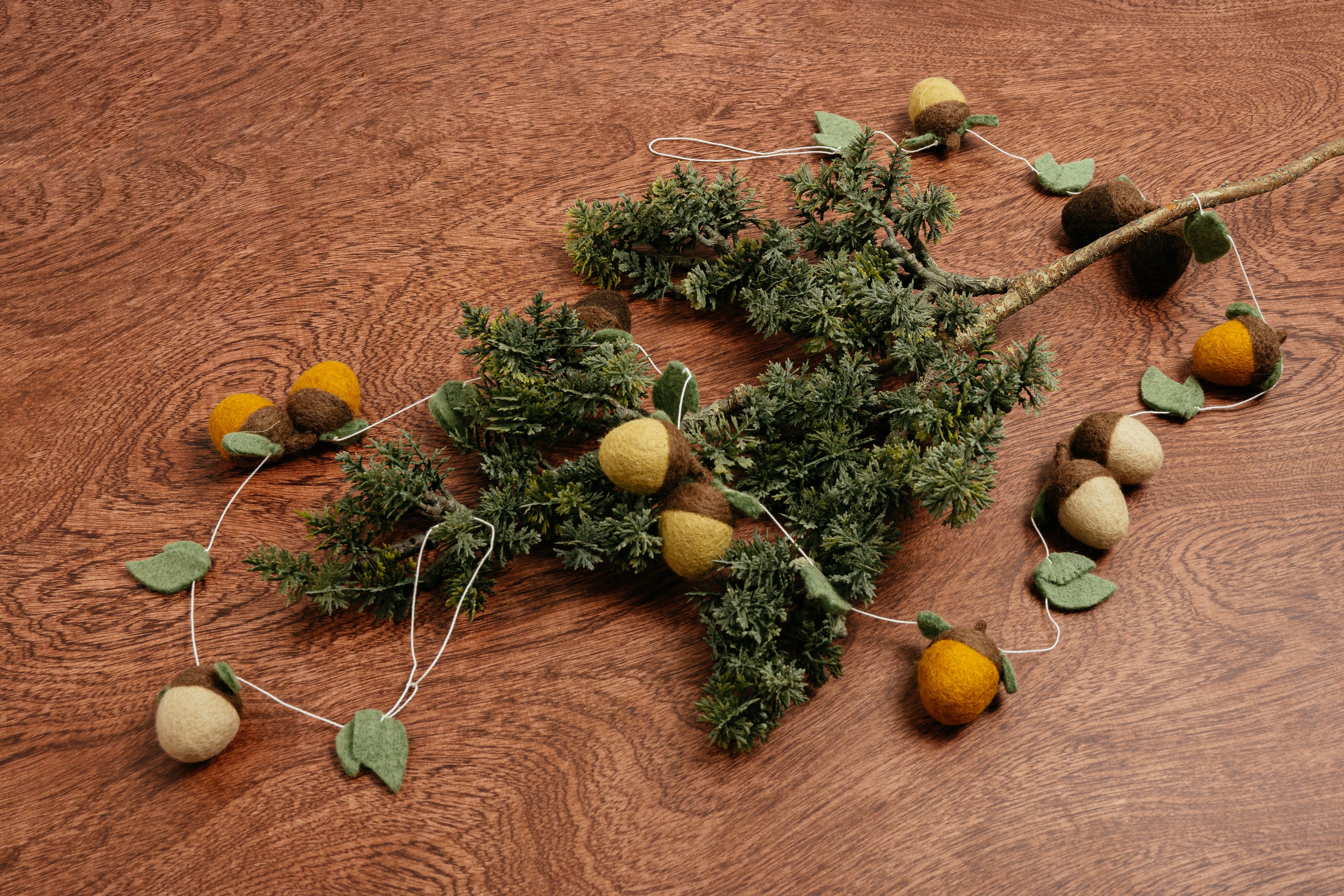 Felt Acorn Garlands