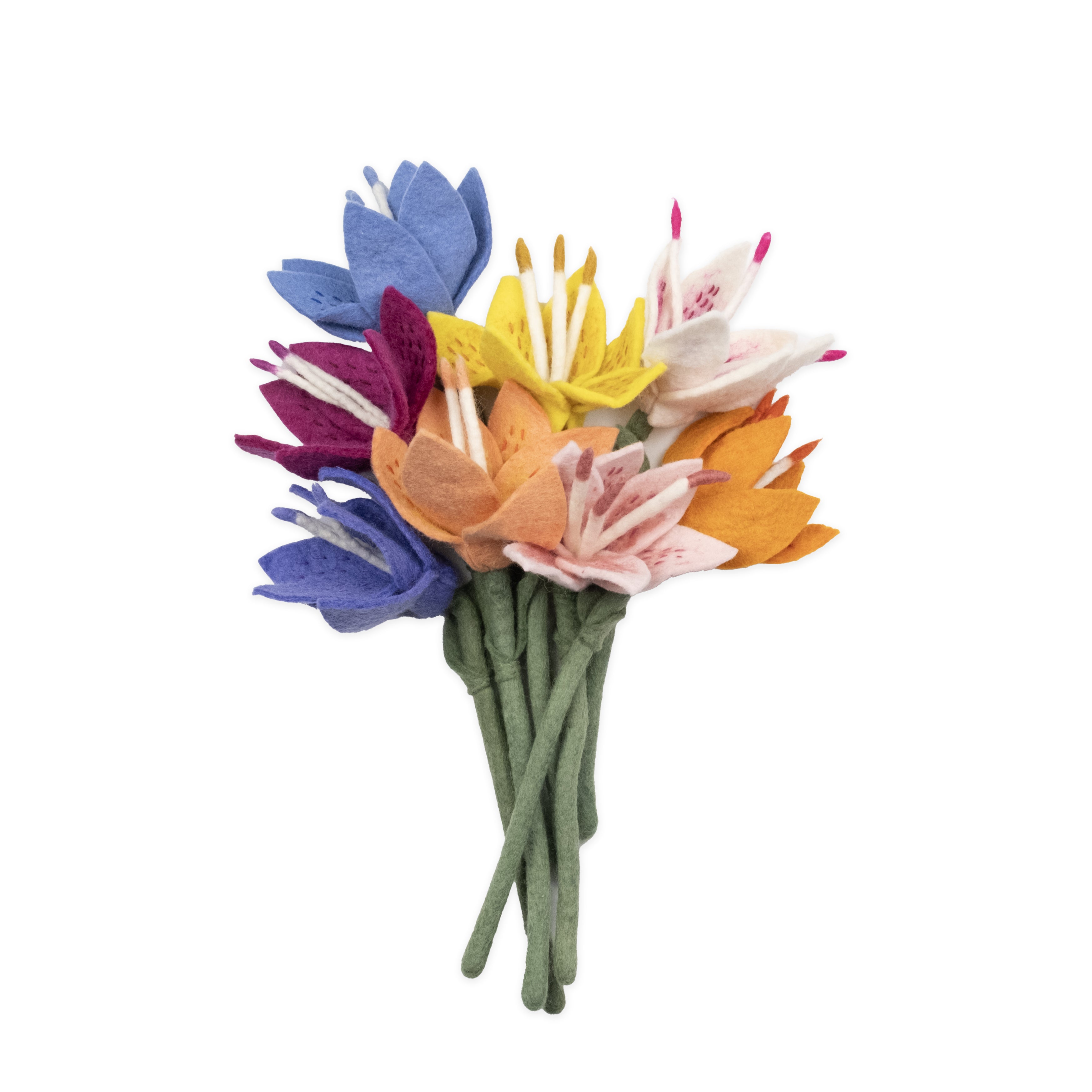 Felt Stargazer Lily Flower