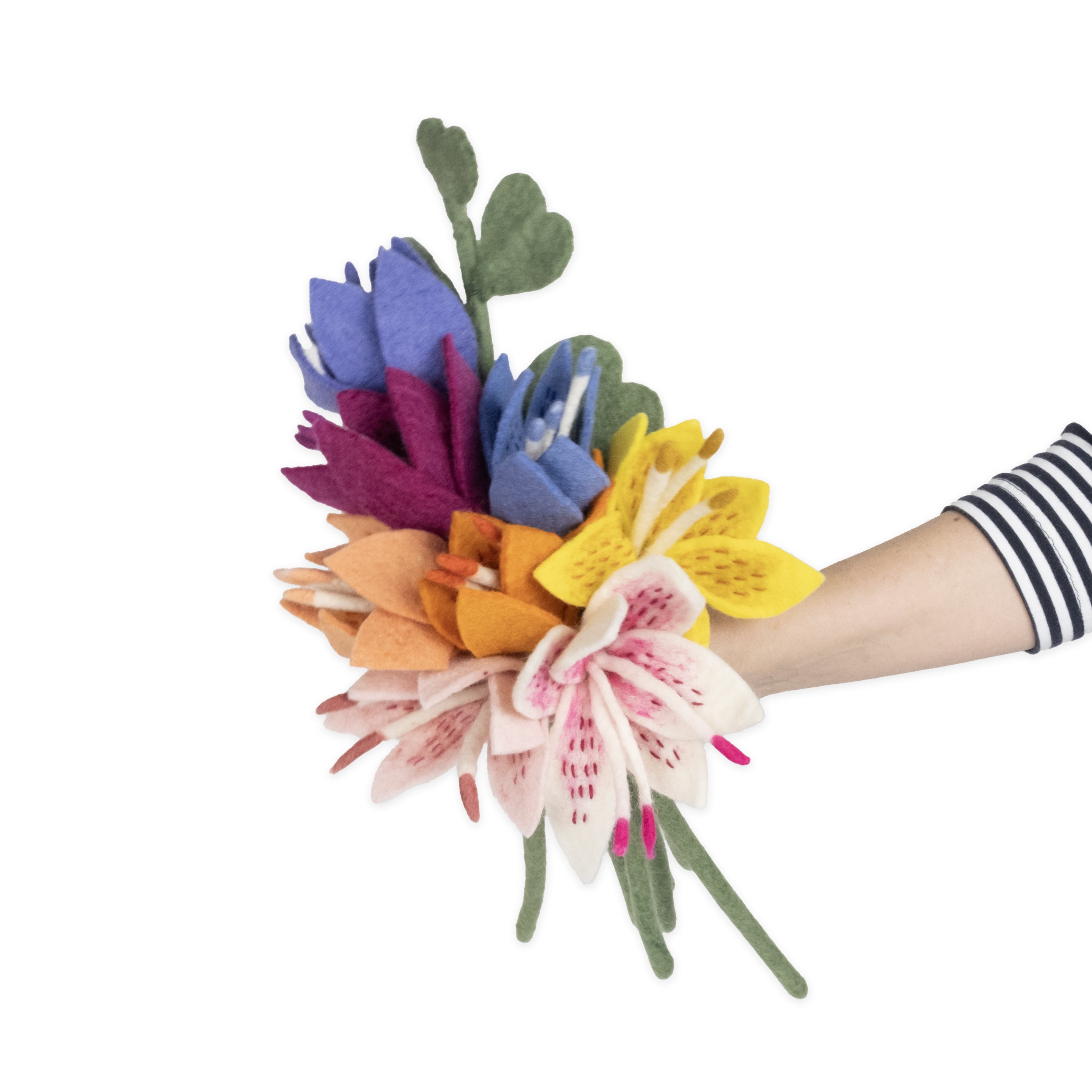 Felt Stargazer Lily Flower