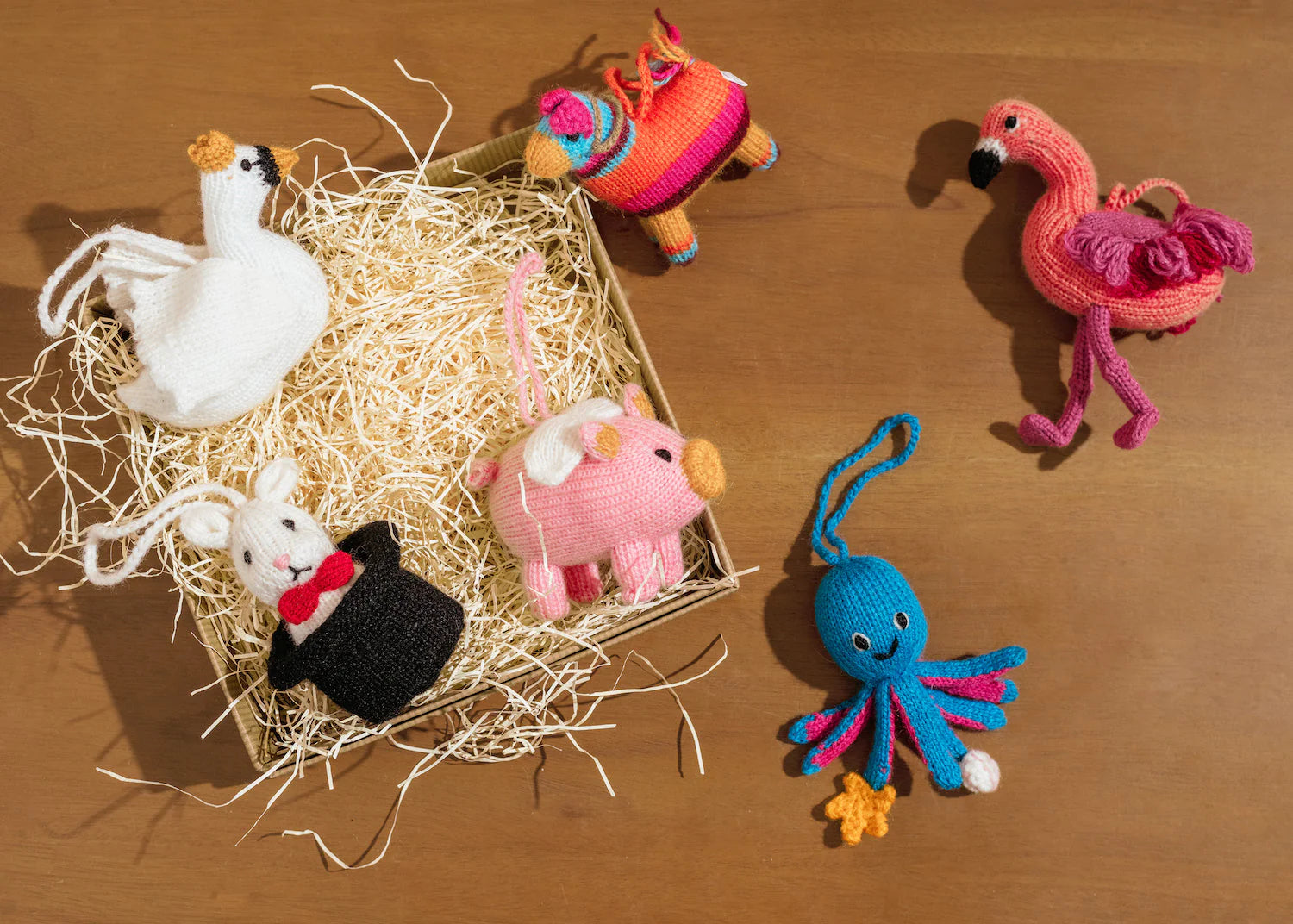 Piñata Knitted Ornament