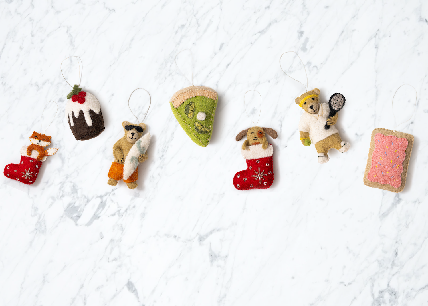 Felt Sweet Treat Ornaments