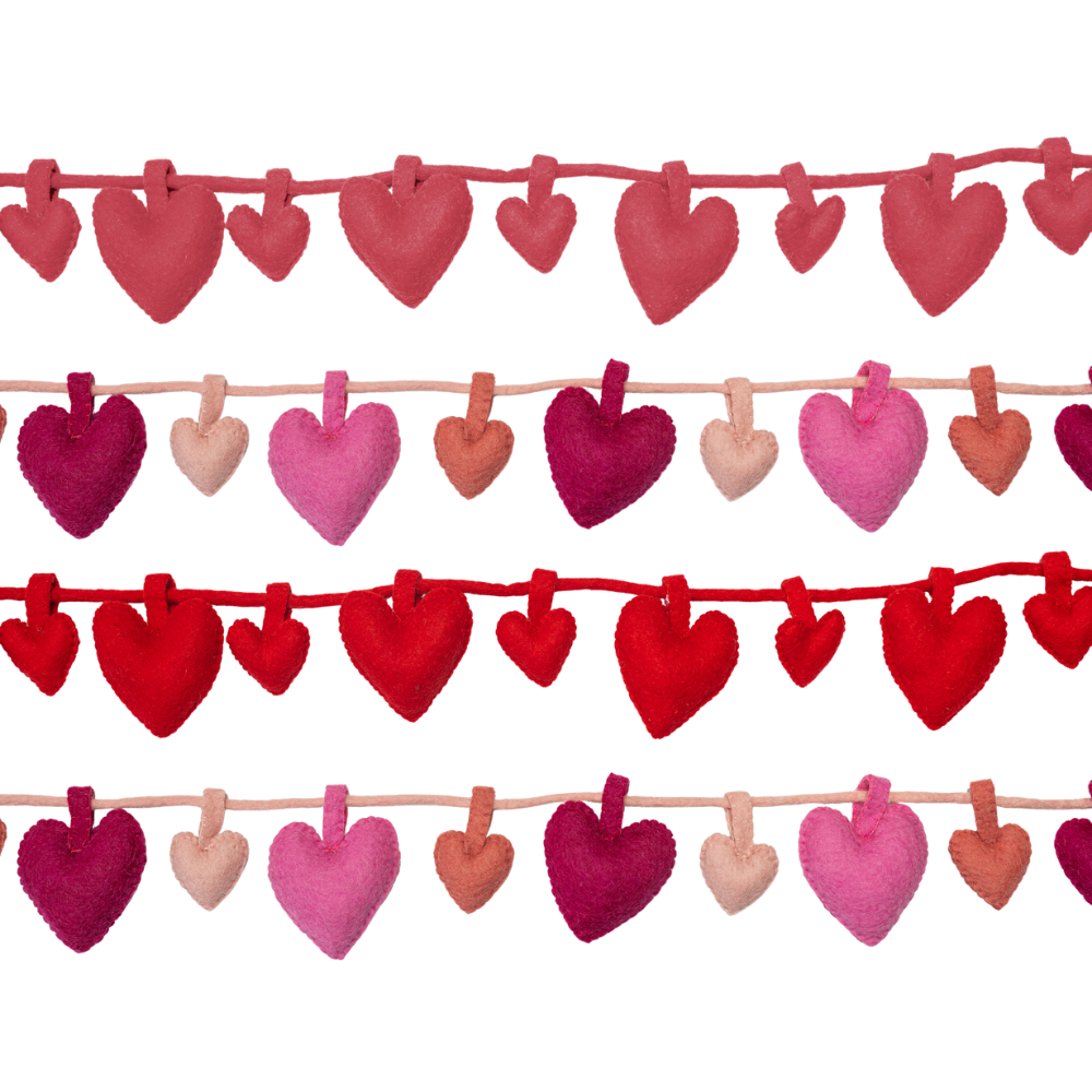 Felt Heart Garland
