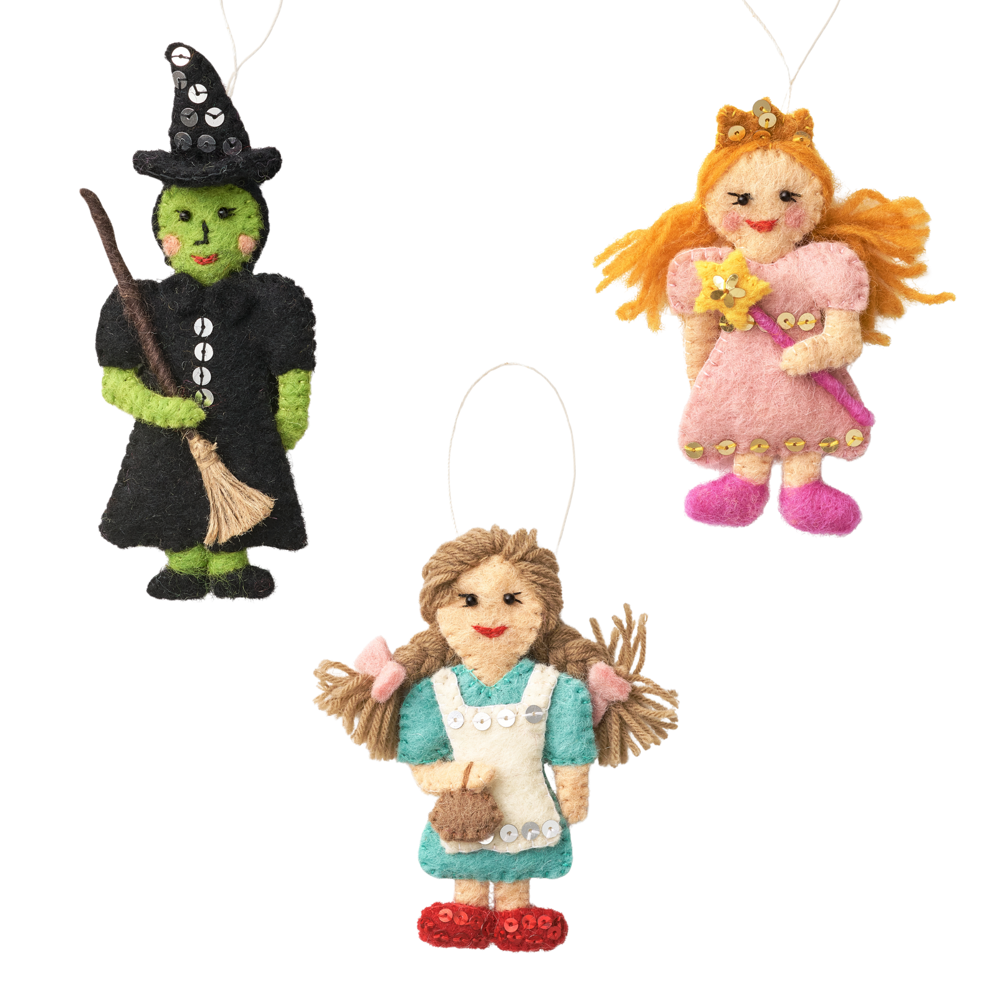 Felt Wizard of Oz Ornaments