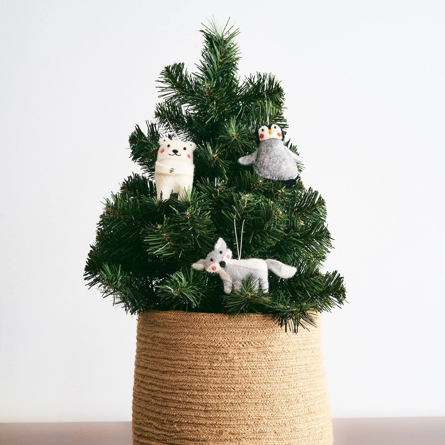 Felt Arctic Animal Ornaments