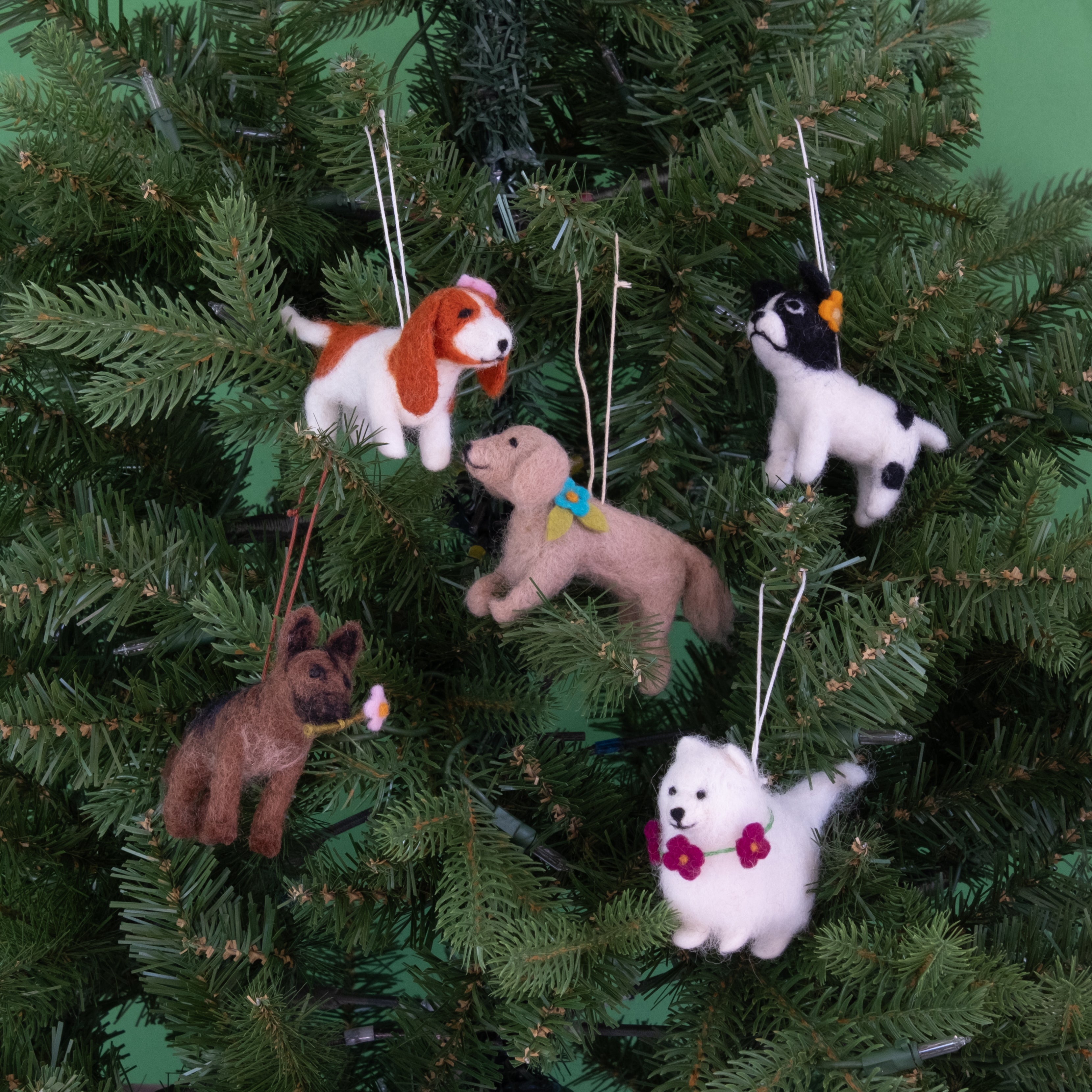 Felt Dog Breed Ornament