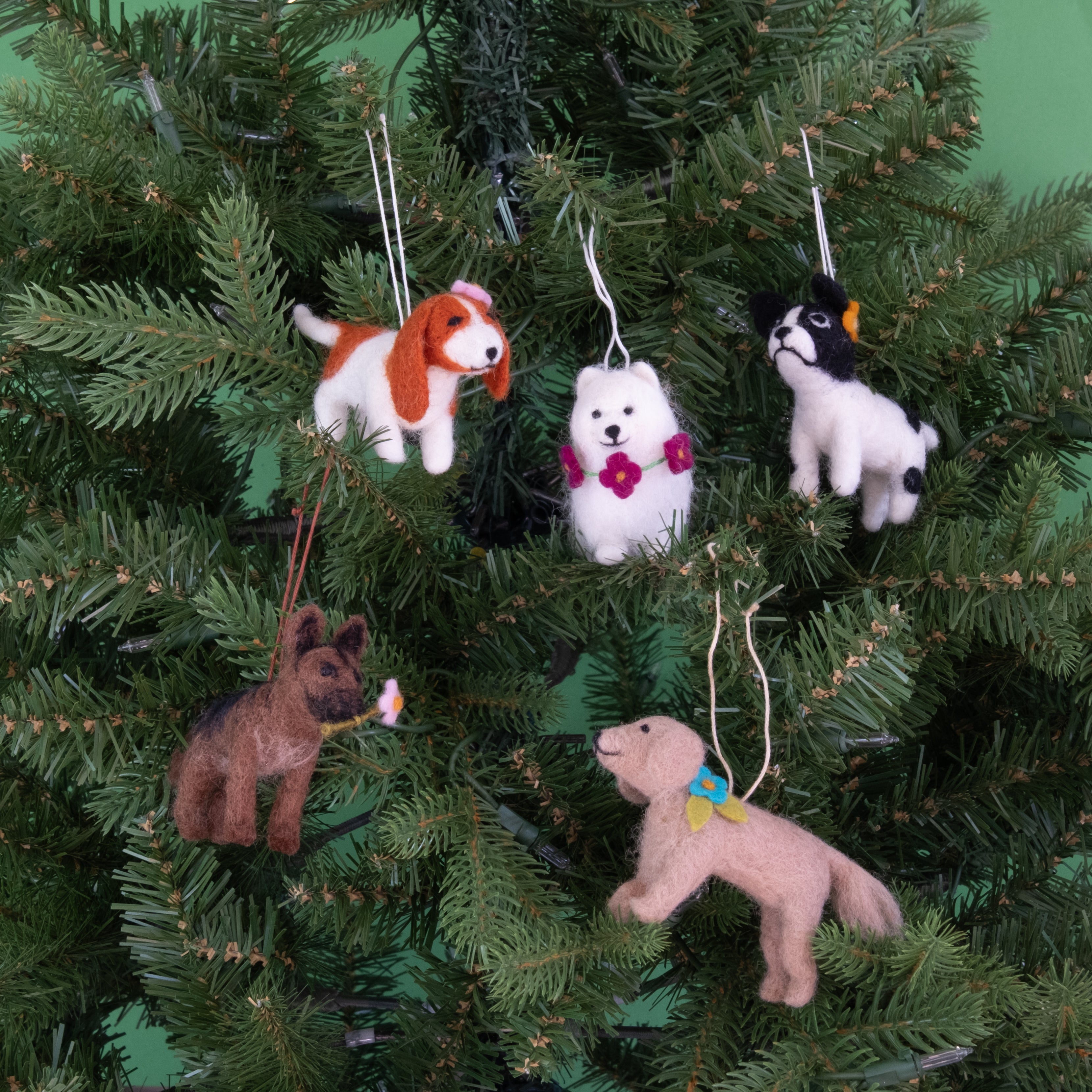 Felt Dog Breed Ornament