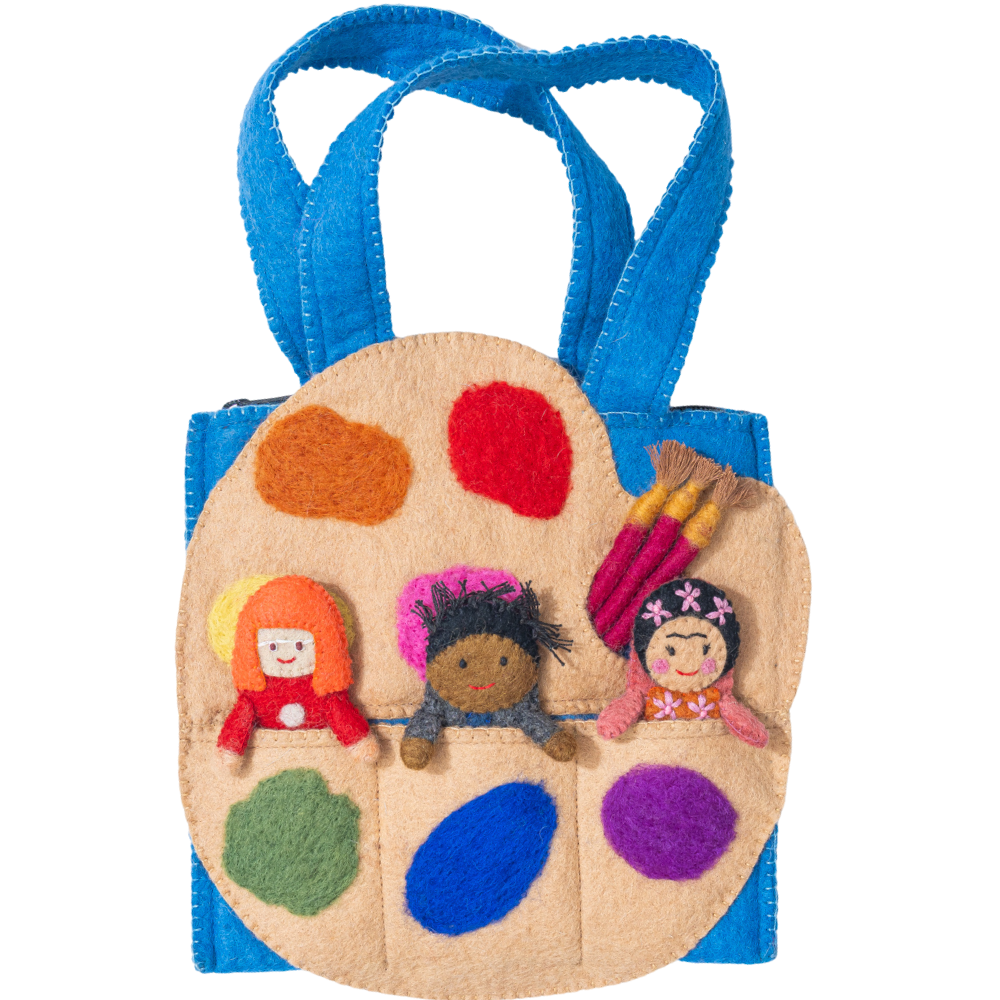 Felt Artist Puppet Bag