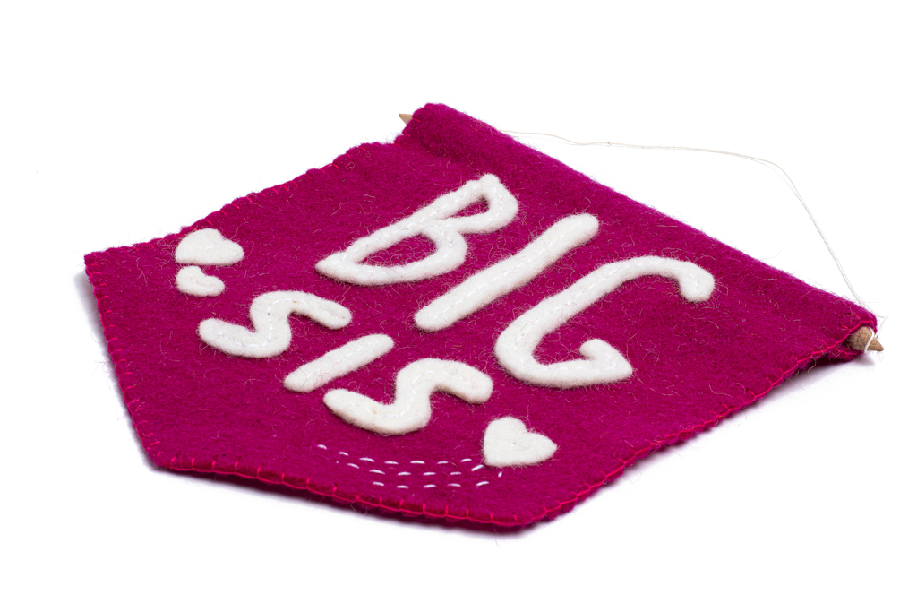 Felt Big Sis Banner Flag