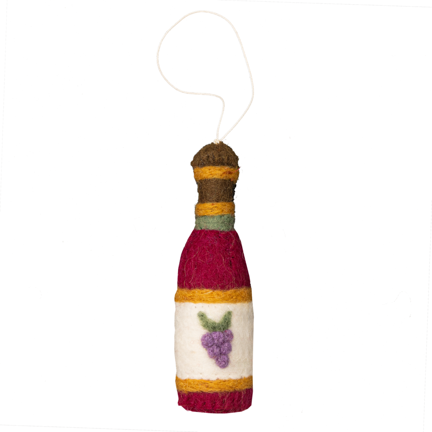 Felt Wine Bottle Ornament
