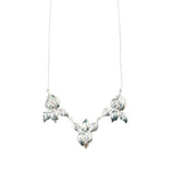 SAMPLE SALE: Silver Floral Necklace