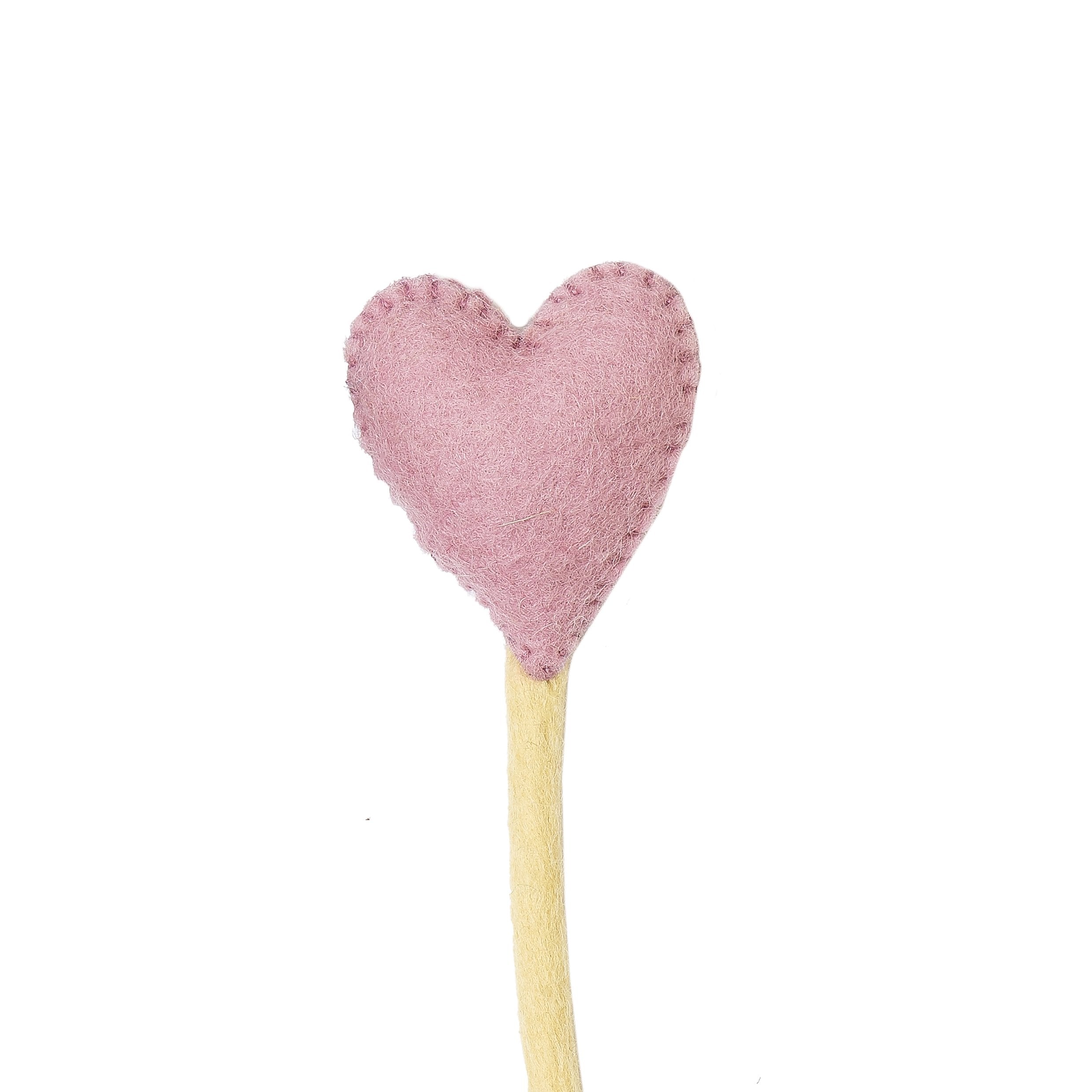 Felt Heart Stems