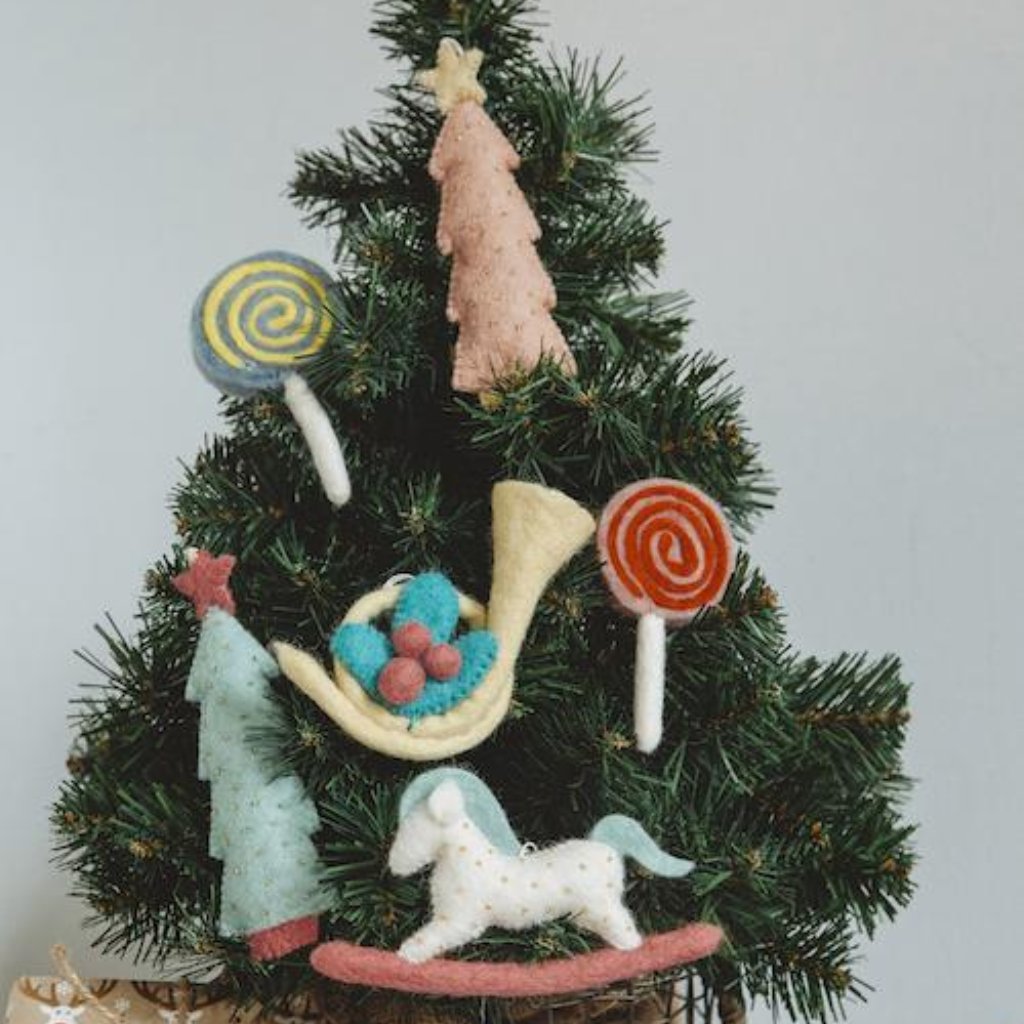 Felt Trumpet Ornament