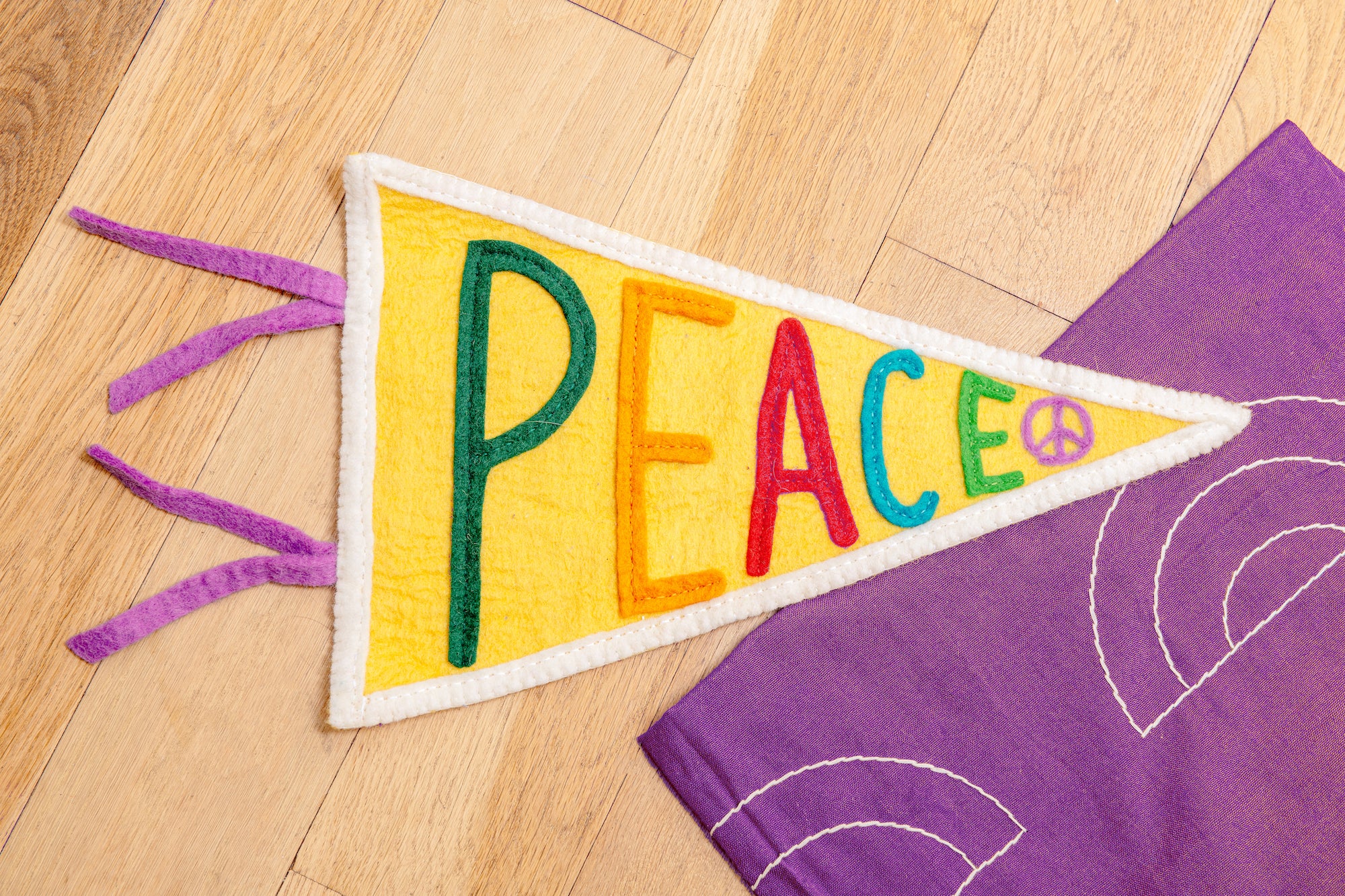 Felt Peace Pennant