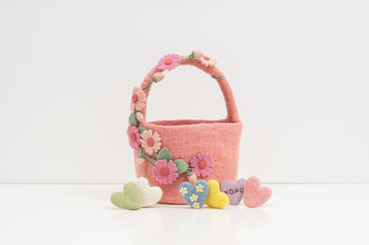Felt Flower Bucket