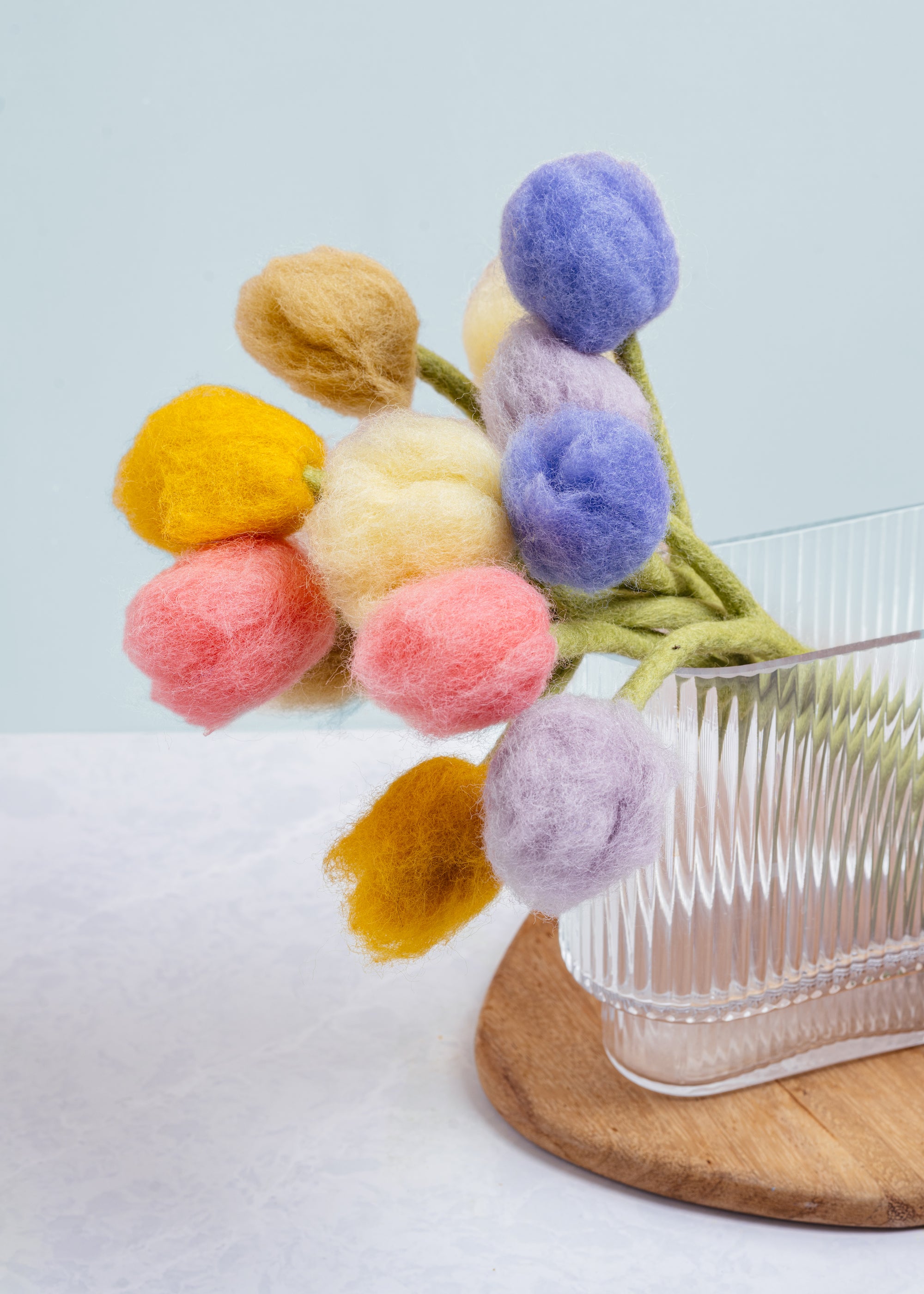 Felt Bunny Tail Flower