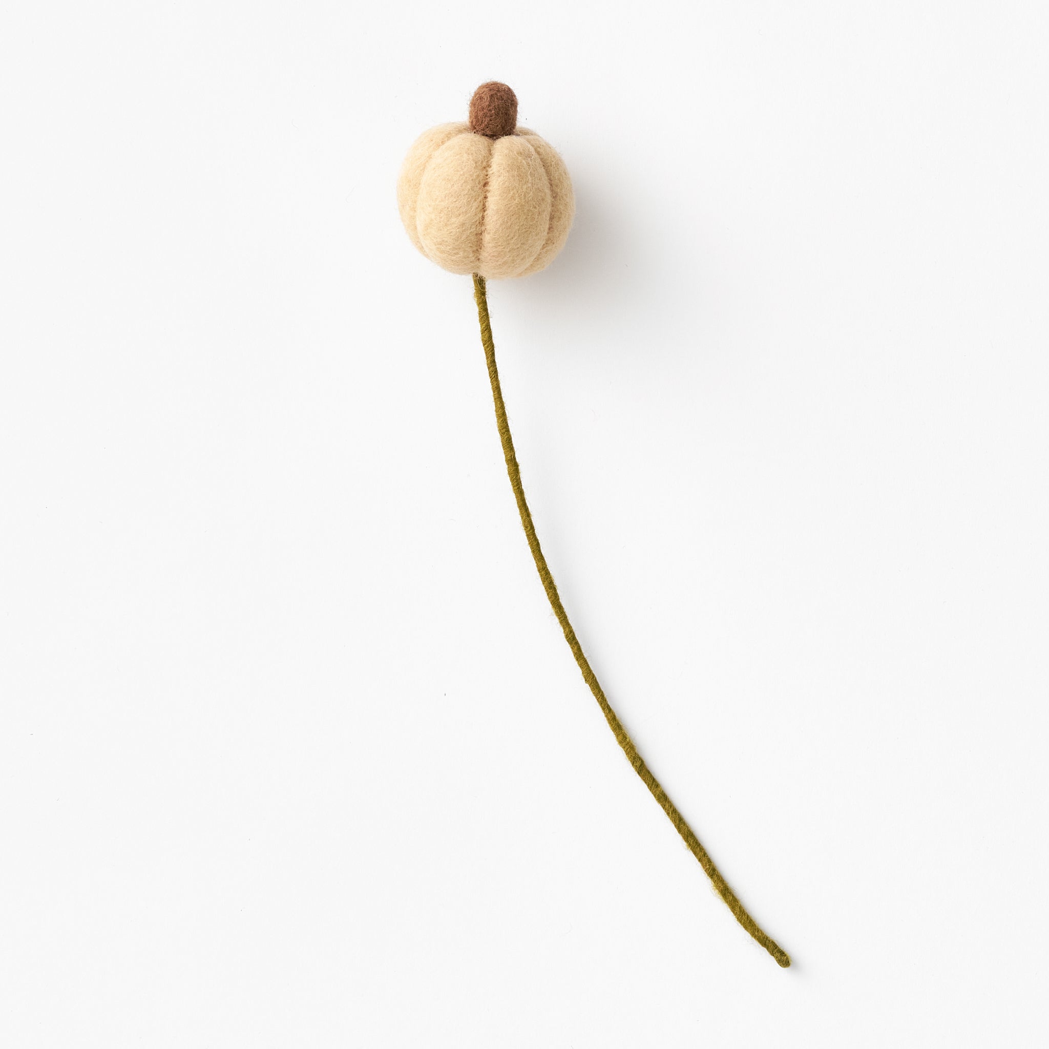 Felt Pumpkin Accent Stem