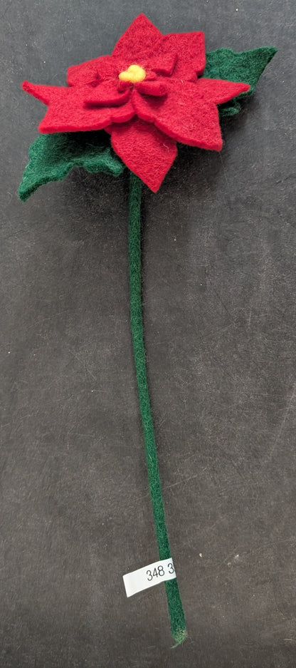 Felt Poinsettia Flower