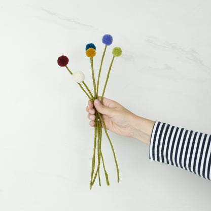 Felt Craspedia Stem