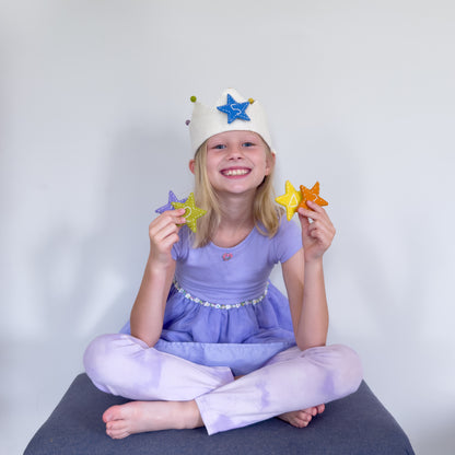 Felt Birthday Crown White