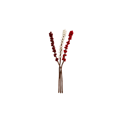 Felt Winterberry Ilex Stem