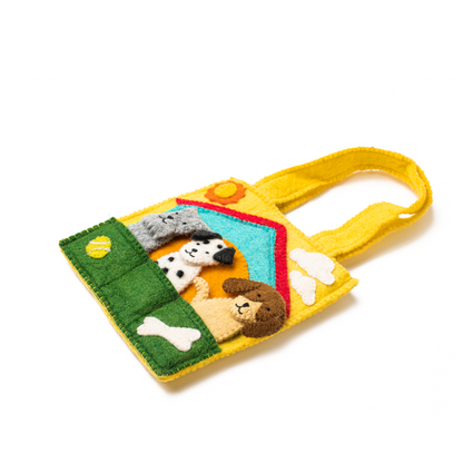 Felt Doggy Puppet Bag