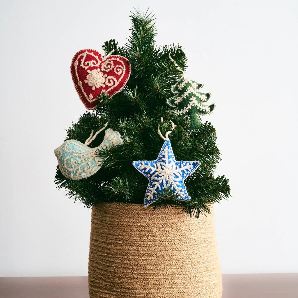Embroidered Holiday Ornaments