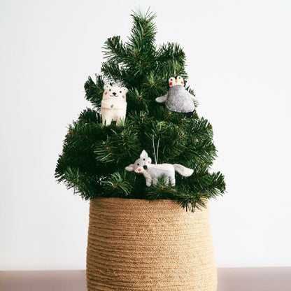 Felt Arctic Animal Ornaments