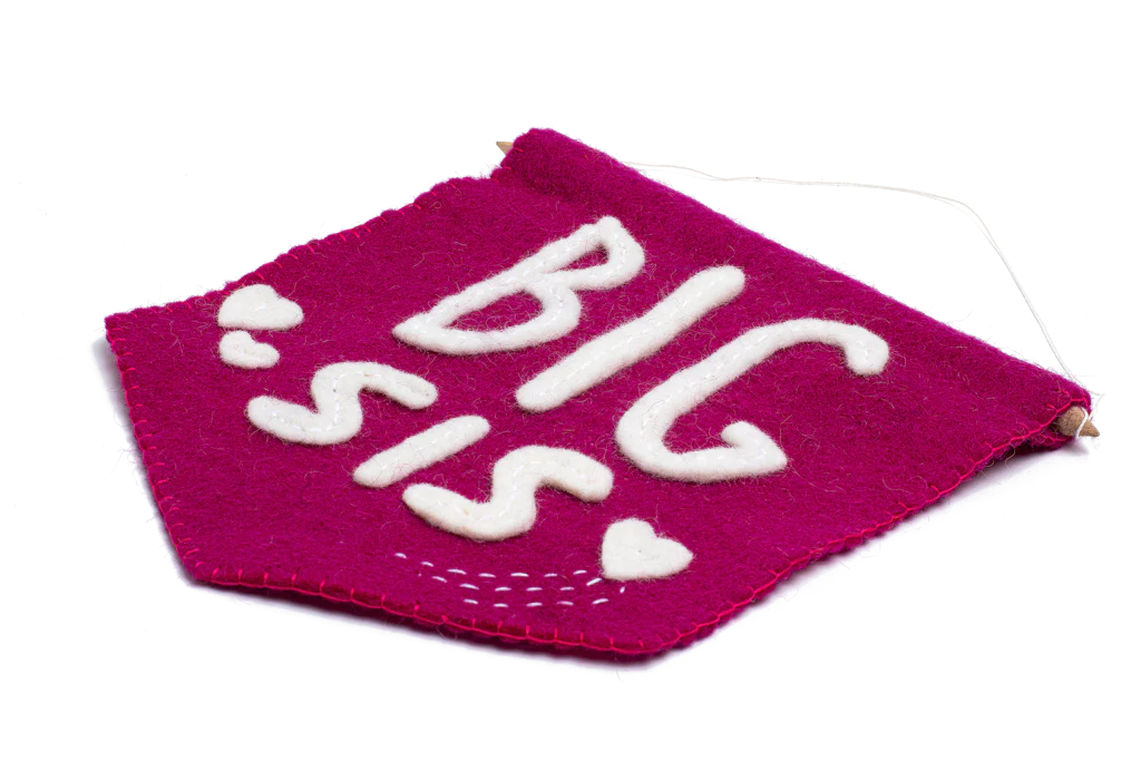 Felt Big Sis Banner Flag