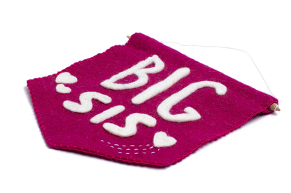 Felt Big Sis Banner Flag