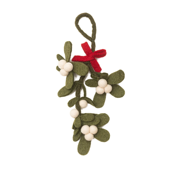 Felt Mistletoe Ornament