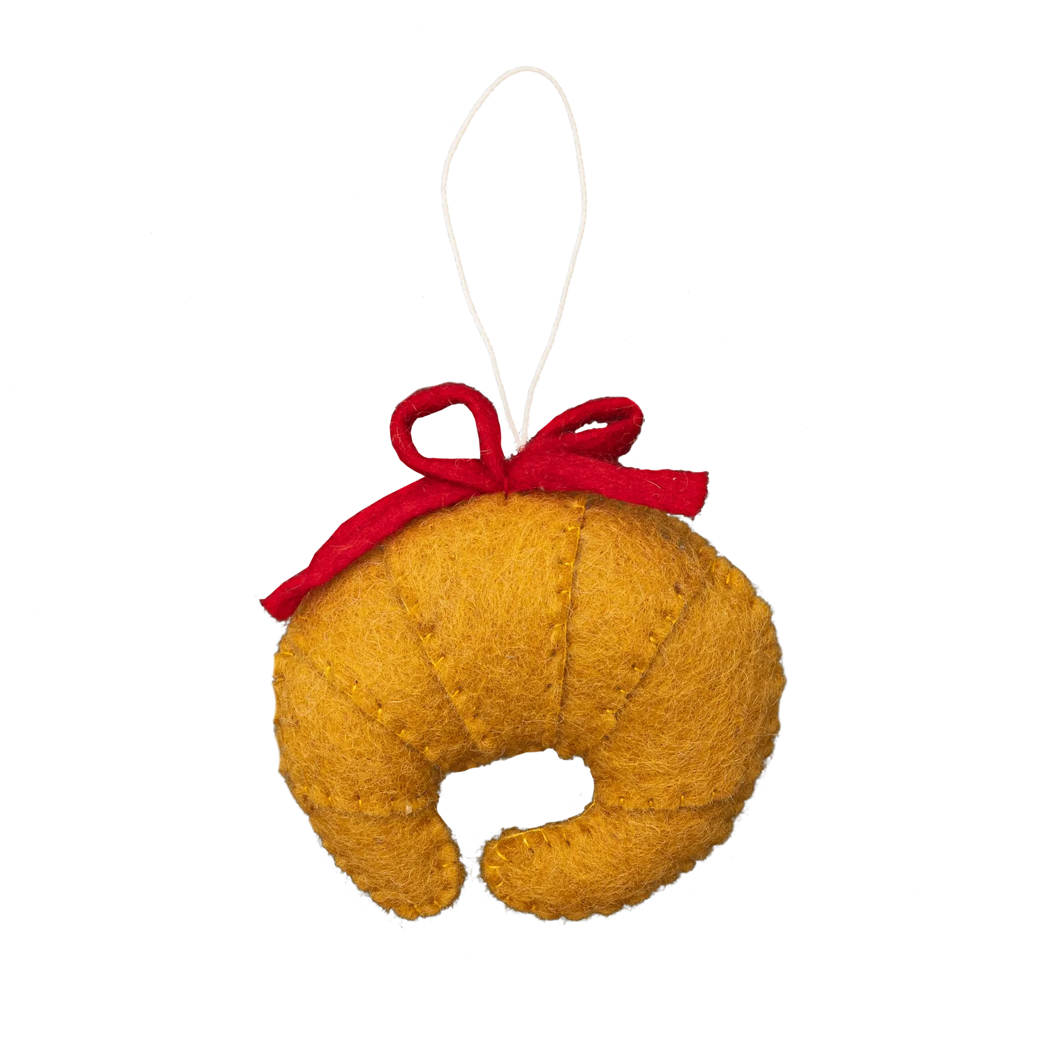 Felt Croissant Ornament