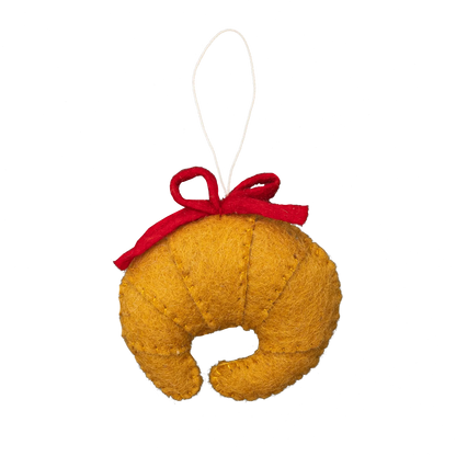 Felt Croissant Ornament