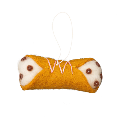 Felt Cannoli Ornament