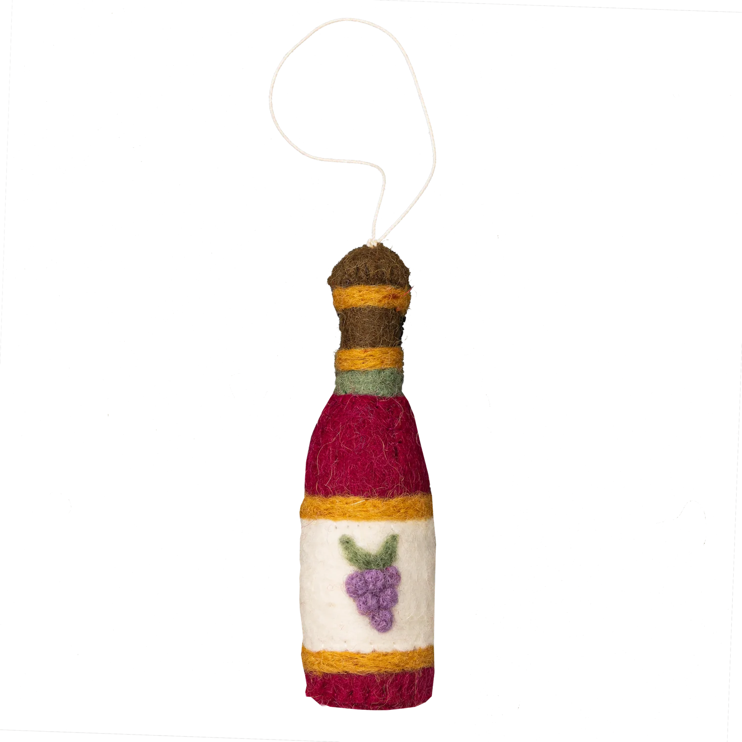 Felt Wine Bottle Ornament