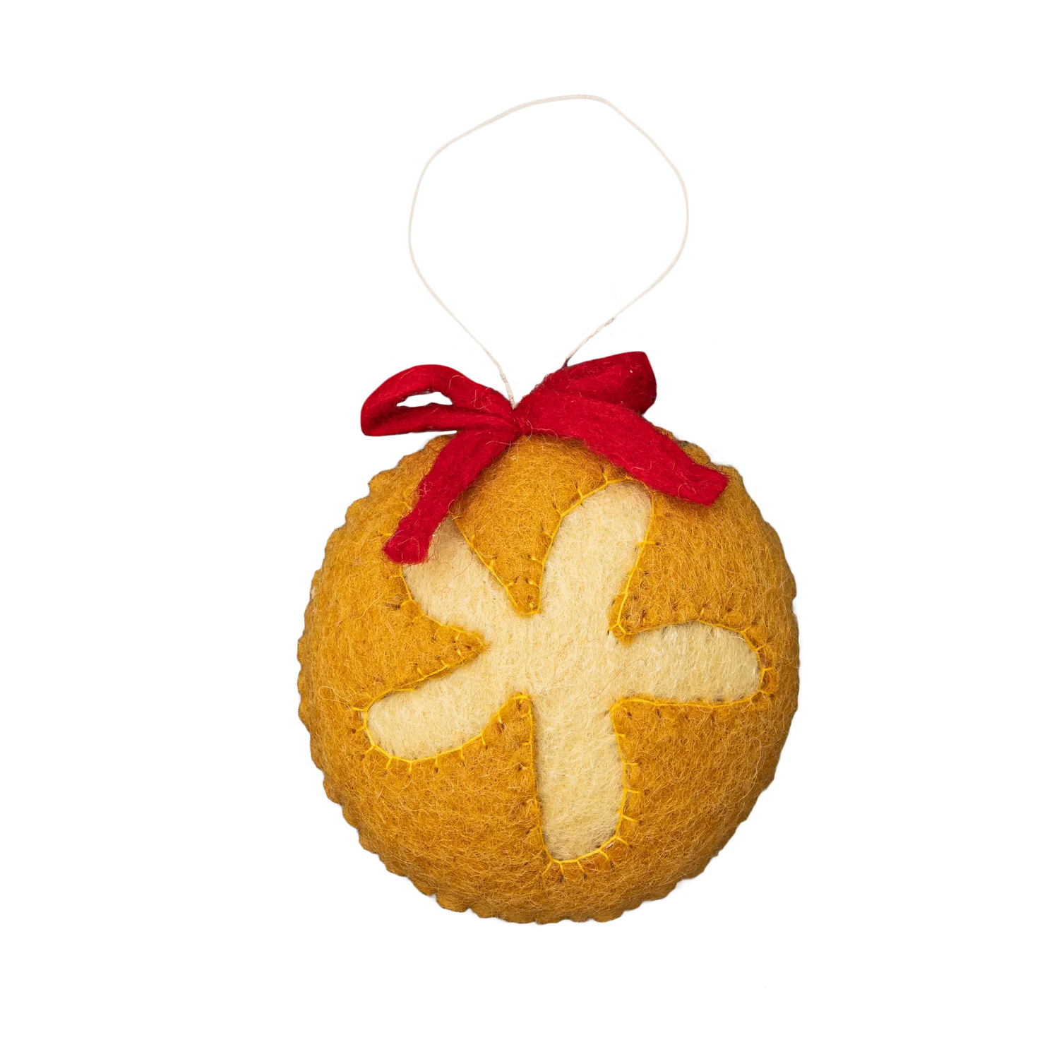 Felt Sourdough Bread Ornament