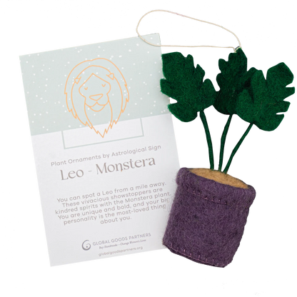 Plant Ornament Astrology Signs With Card