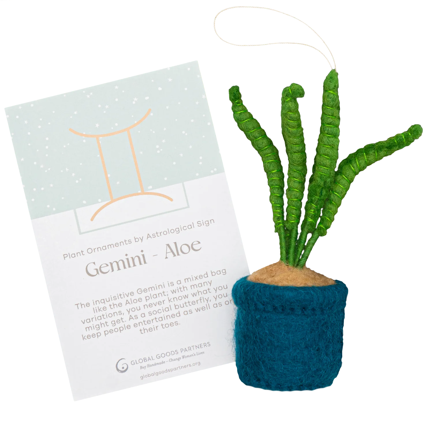 Plant Ornament Astrology Signs With Card