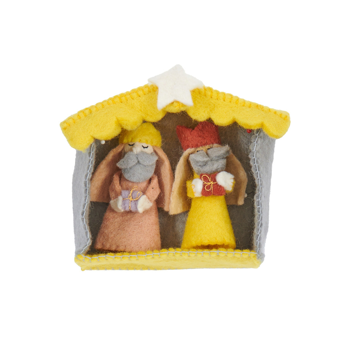 SAMPLE SALE: Bright Yellow Manger & Wise Men