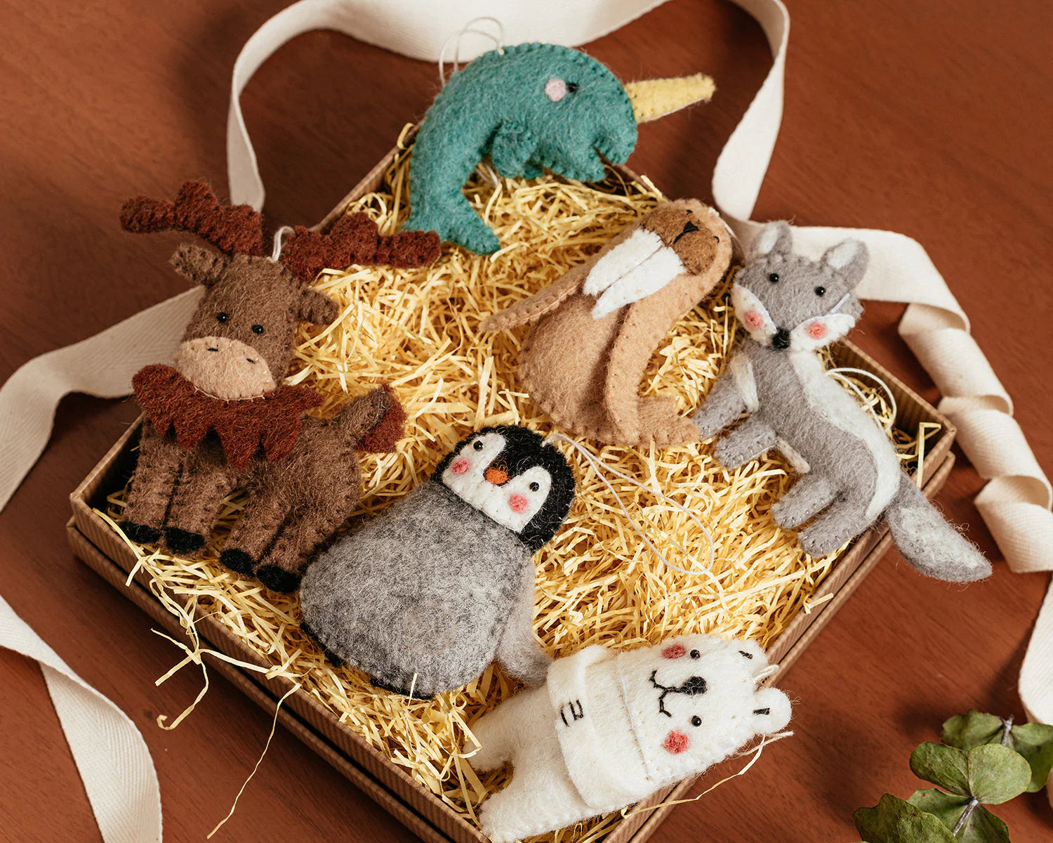 Felt Arctic Animal Ornaments