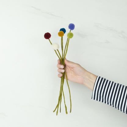 Felt Craspedia Stem