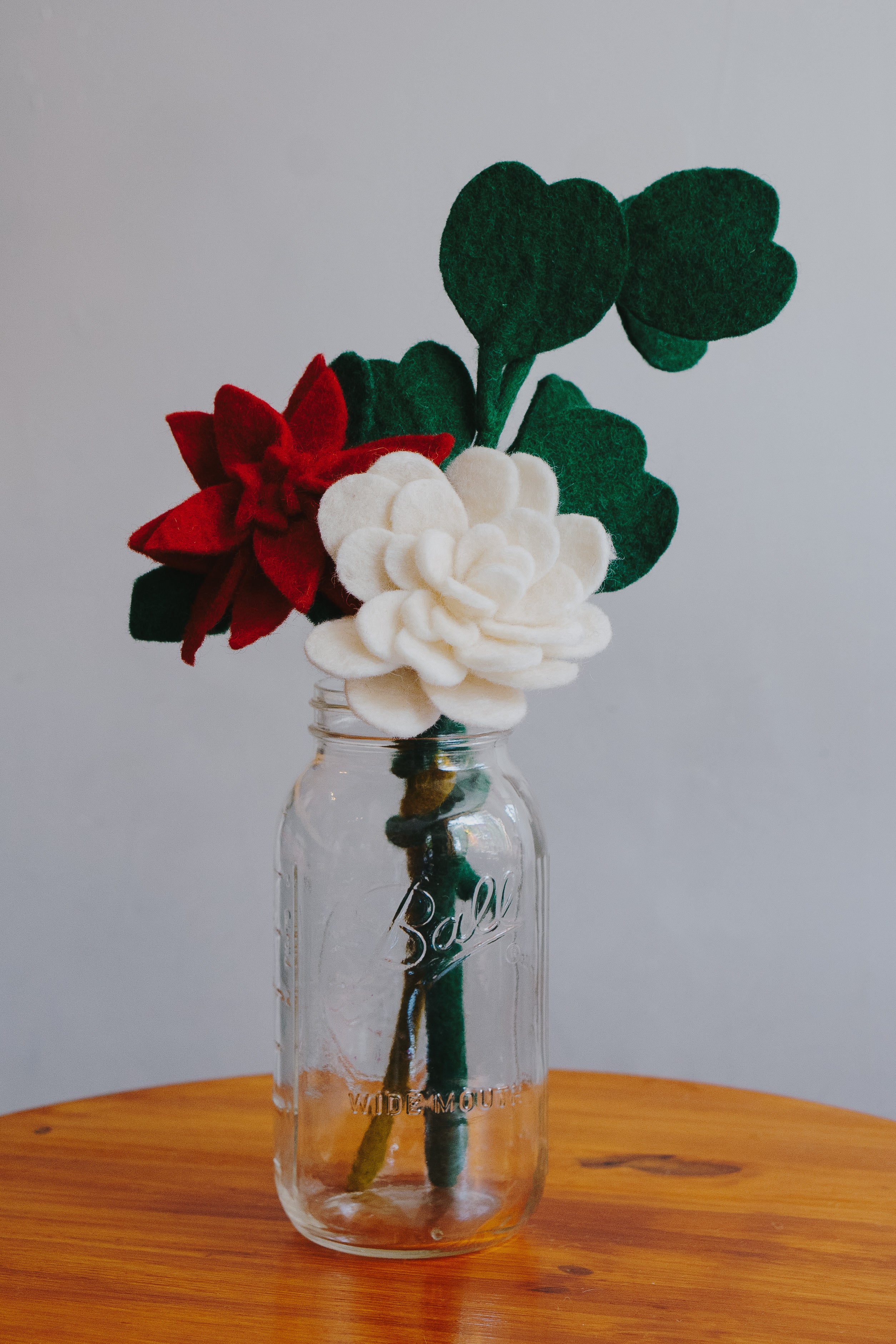 Felt Poinsettia Wand