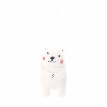 Felt Arctic Animal Ornaments
