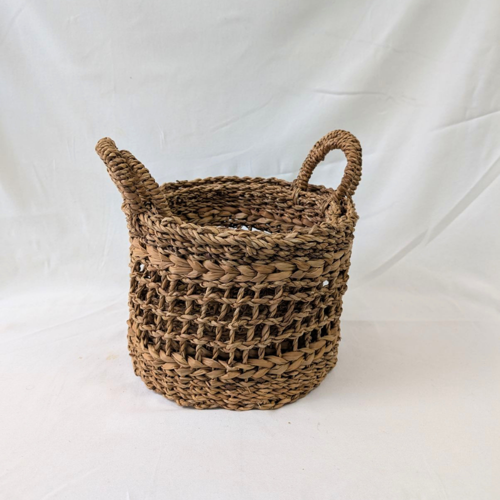 Open Weave Storage Basket Set of 2